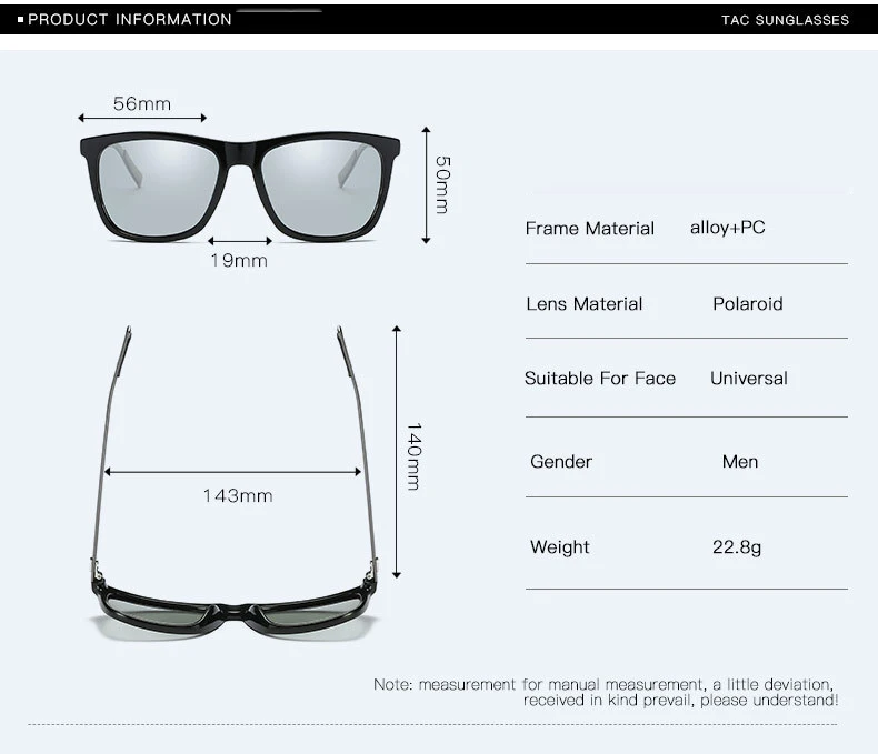 Для мужчин Для женщин фотохромные поляризованные очки сплава рама для водителей классический мужской вождения Рыбалка UV400 очки солнцезащитные очки