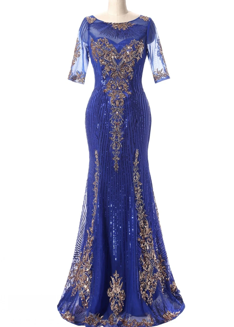 royal blue sequin dress short