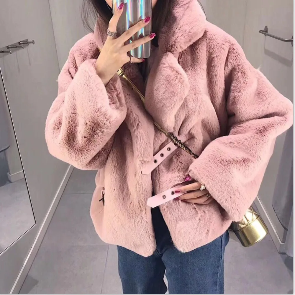 Winter-Faux-Fur-Coat-Women-2018-Warm-Fluffy-Rabbit-Fur-Coat-Vintage-Dark-Green-Artificial-Sheepskin (1)