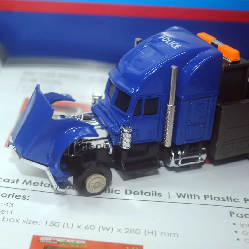 Автомобильная модель 1:43 Kenworth трейлер кран инженерный автомобиль сплав имитация