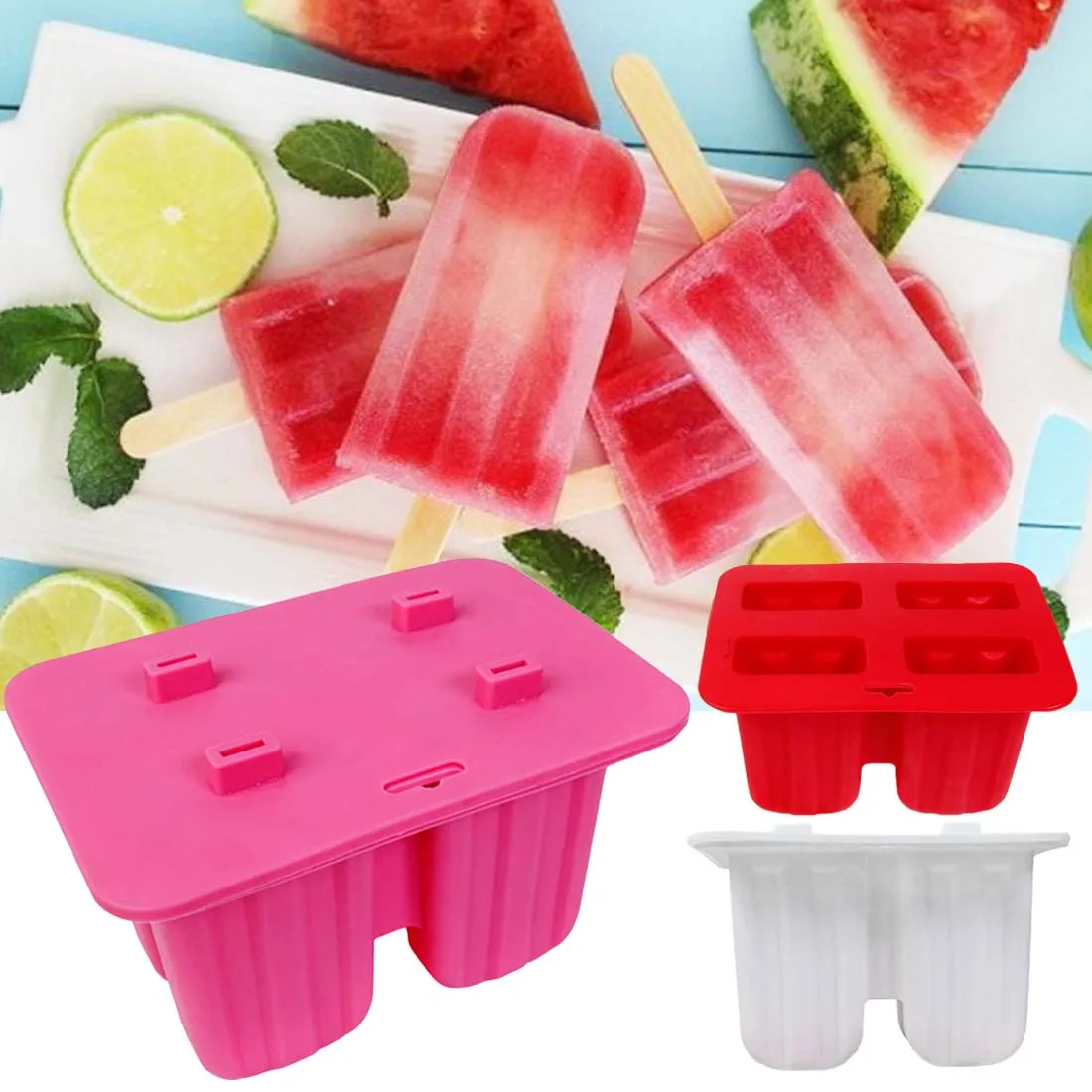 Buy Ice Cube Maker Ice Cream Lolly Mould Tray Pan