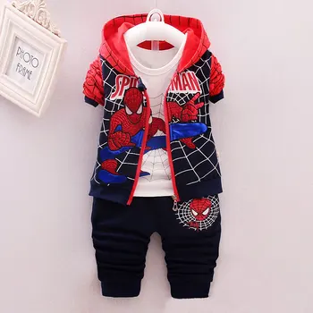 Children Spiderman Clothing 2020 Spring Autumn Toddler Boys Clothes 3 Pcs Sets Cosplay Costume Kids Clothes For Boys Sport Suit 2