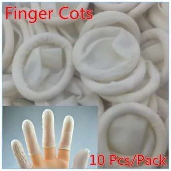 WUF 10PCS/PACK Disposable Latex Finger Cots Latex Finger Operation Of Industrial Precision Equipment Anti-static Finger