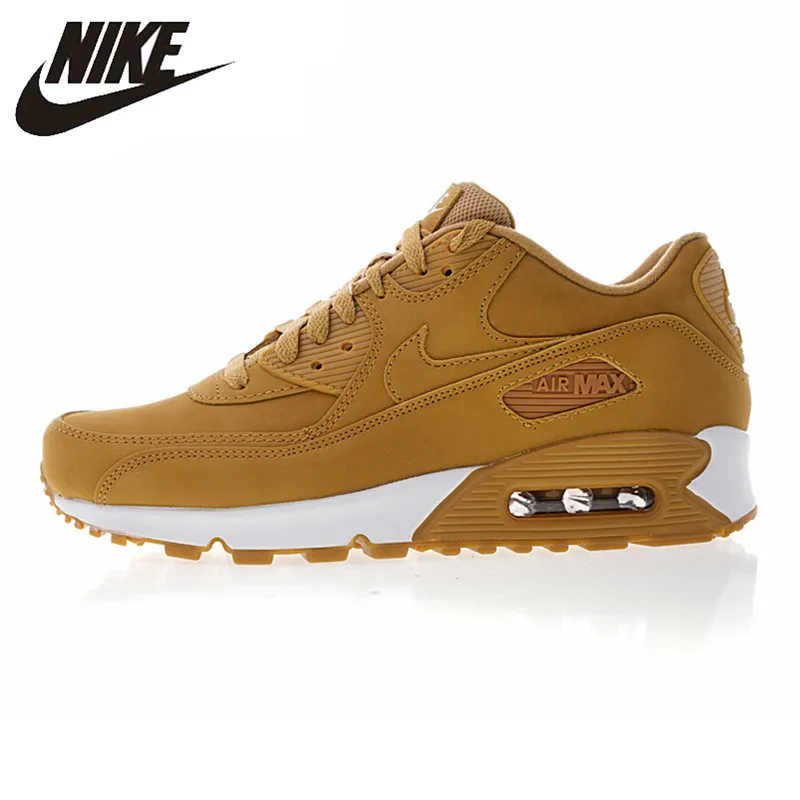 

Nike Air Max 90 Essential Men's Running Shoes, Dark Yellow, Shock Absorption Breathable Non-slip Lightweight 881105 200