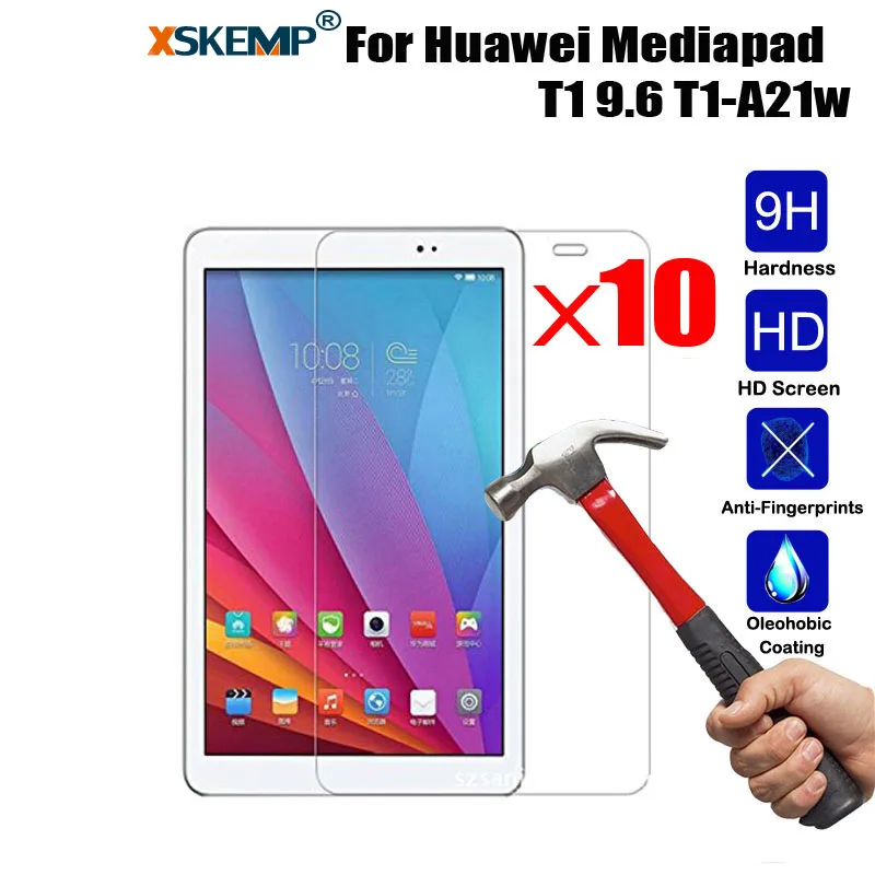 Xskemp 10 шт./лот 9 H жесткий Премиум закаленное Стекло Экран протектор для Huawei MediaPad T1