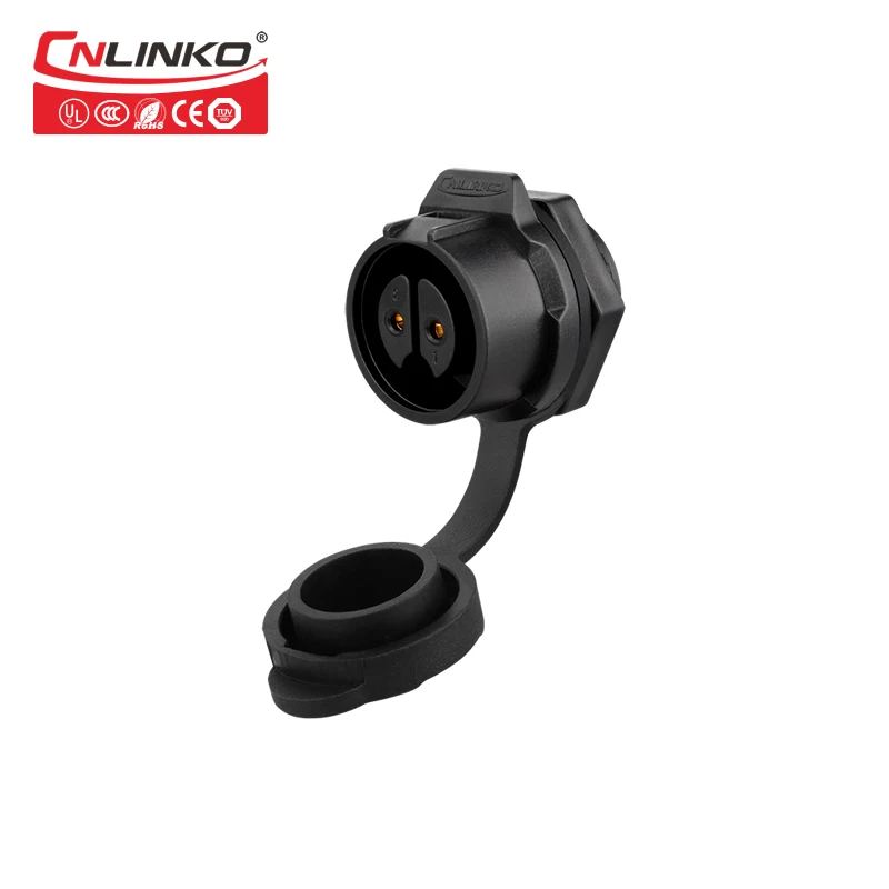  M16 2 Pin IP67 Waterproof Connector For Industry Electric Circular Connector Male Plug Panel Mount 