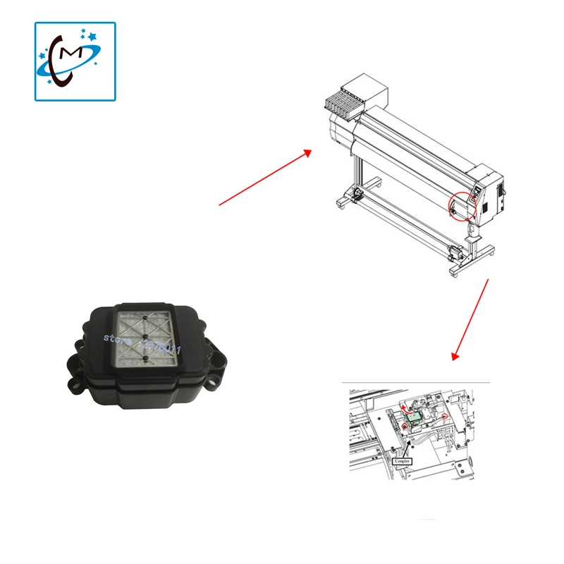 4 шт./лот XP600 укупорочная станция для epson XP600 TX800 TX810 TX710 A800 TX820 очистки печатающей головки блока DX6 DX10 покрывая сверху