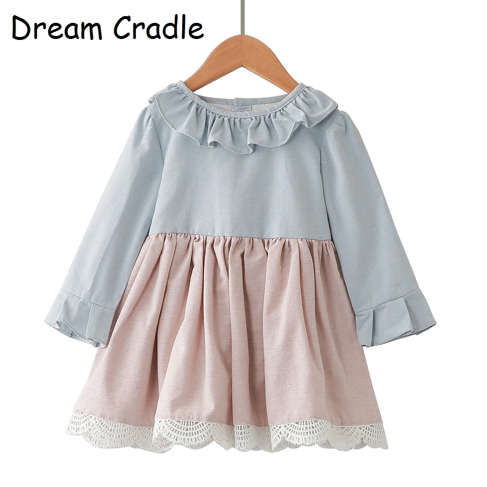 Dream Cradle/кружевное винтажное платье для девочек/платье малышей с рюшами на