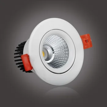 

Fully Regressed Ceiling LED Spotlight / 7Watt Reflector Trim / 600 Lumens / Aluminum Fin Heat Sinking