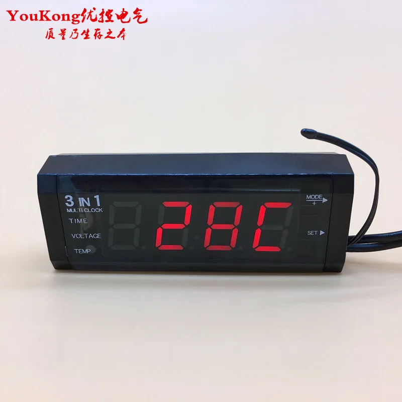 digital car thermometer voltage meter Vihcle Voltage Temperature Sensor