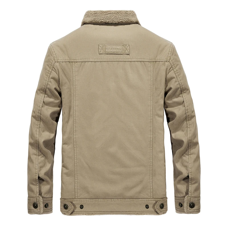  Men Brand Bomber Jacket 2019 Autumn Winter Thick Warm Military Jacket Men Fur Collar Plus Size 6XL 