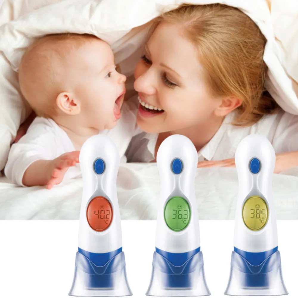 

4 In 1 LCD Digital Electronic Infrared Ear Thermometer Forehead For Baby Pet Toy Child Family Home Health Care HT-208