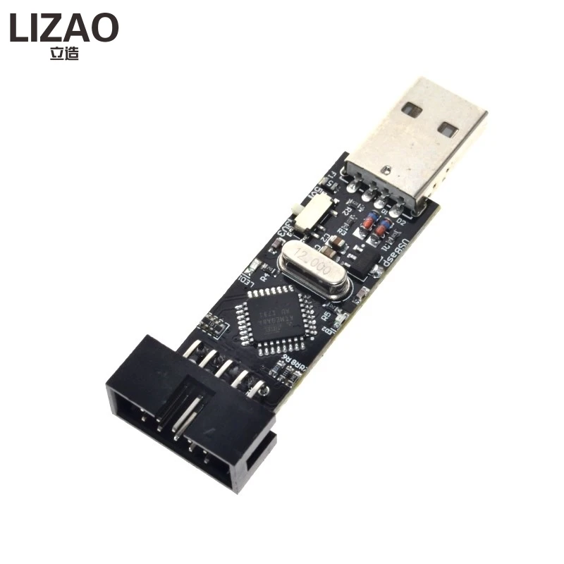 WAVGAT USBasp USB ISP 3 В/5 В AVR программатор ATMEGA8 ATMEGA128 Новый + 10PIN провод с поддержкой Win7 64