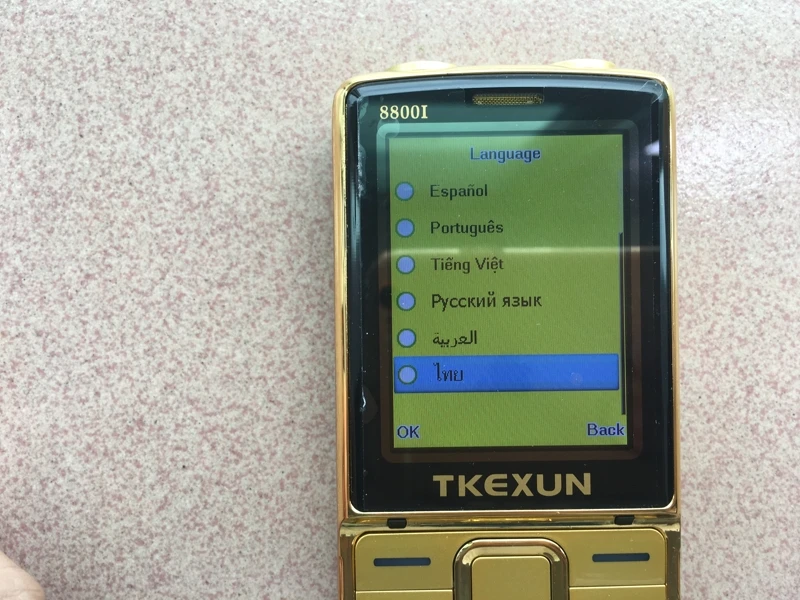 Original TKEXUN 8800 Flip Phone 2.4" Dual Sim Camera MP3 MP4 Dual Torch Real Vibration Magic Voice Luxury Cell Phone