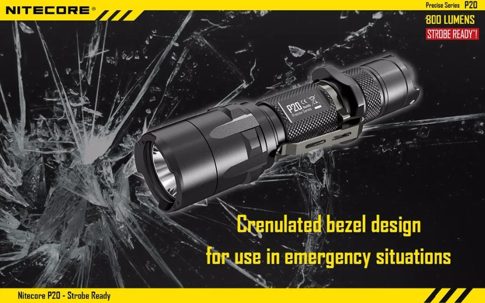 NITECORE P20 фонарик CREE XM-L2(U2) светодиодный Макс. 800LM светодиодный фонарь для Спорт на открытом воздухе с NL1835HP батареи и UM10 зарядное устройство