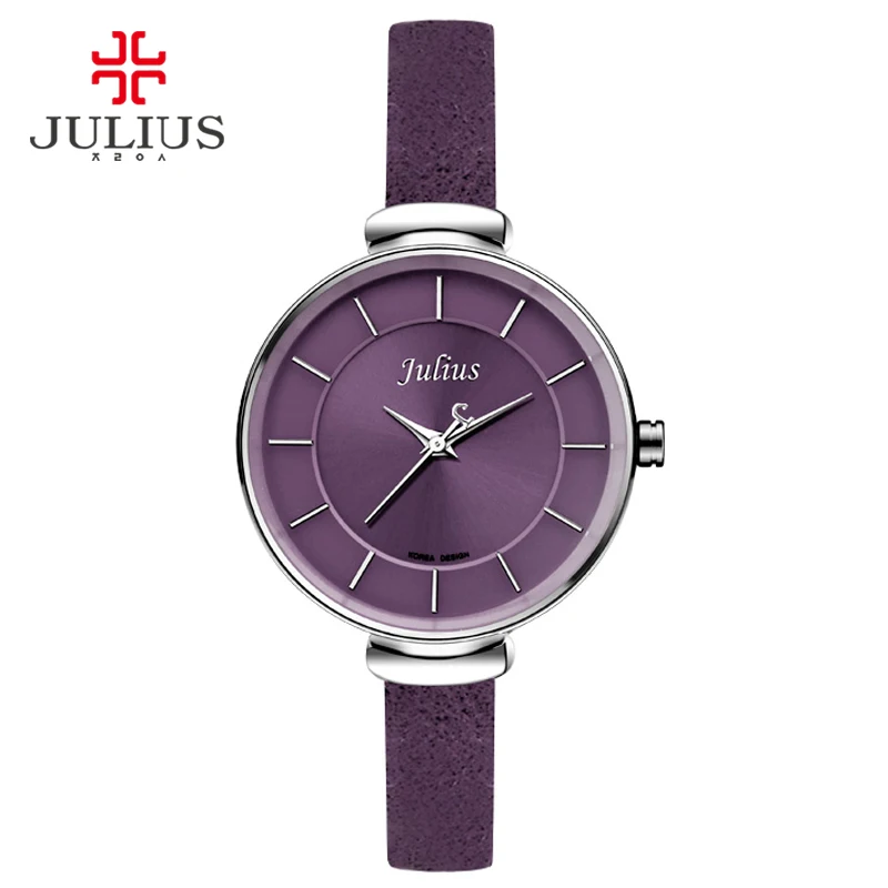Prix pour Julius Mince Violet Rouge Brun Noir Bracelet En Cuir Argent Poignet montre Ladys Montre Petit Cadran 30 m Étanche Heure Horloge Assis JA-638 Prix pour Julius Mince Violet Rouge Brun Noir Bracelet En Cuir Argent Poignet montre Ladys Montre Petit Cadran 30 m Étanche Heure Horloge Assis JA-638