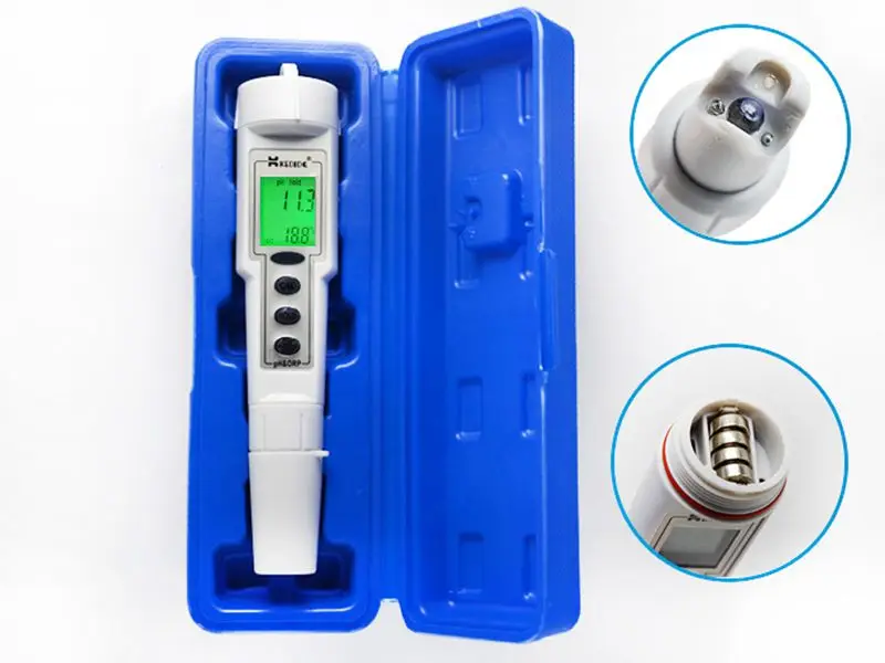 Цифровой портативный водонепроницаемый ЖК-измеритель PH и ОВП автоматическая калибровка 0,0-14,0 pH тестер 500мВ ОВП качество воды значение Mmonitor
