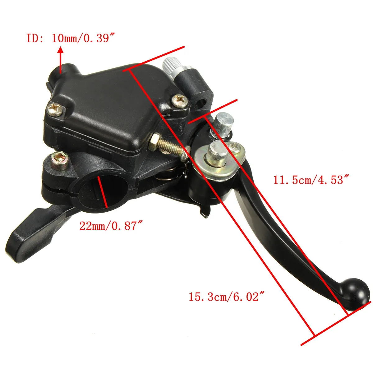 22 мм 7/" Thumb дроссельная заслонка двойной передний рычаг ручного тормоза для Мини Мото Quad Pit Dirt Bike ATV Левая или правая сторона