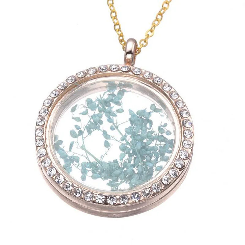 10PCS/LOT,30mm Round Crystals Floating Locket Living Glass