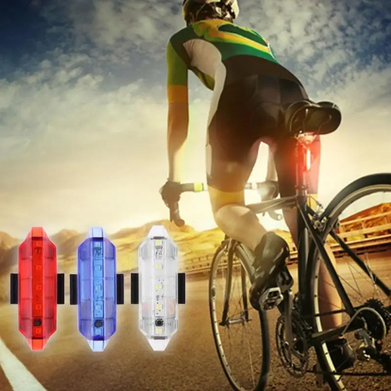 Велосипед светодиодный задний фонарь светильник fietsverlichting USB Перезаряжаемые велосипед Велоспорт безопасности Предупреждение задняя фара для горного велосипеда Задние огни Велоспорт Запчасти