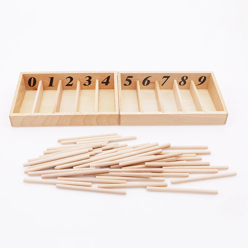 Caixa de Eixo de Madeira Nova Chegada Montessori Matemática Brinquedos Materiais Educacional Aprendizagem Precoce Brinquedo Treinamento 5 Brinquedos mat.
