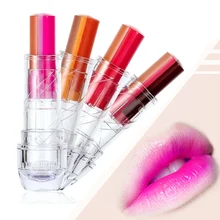 LEARNEVER Fashion Women Mix Three Colors Gradient Lipstick Lip Gloss Lip Stick Cream Beauty Brand Makeup