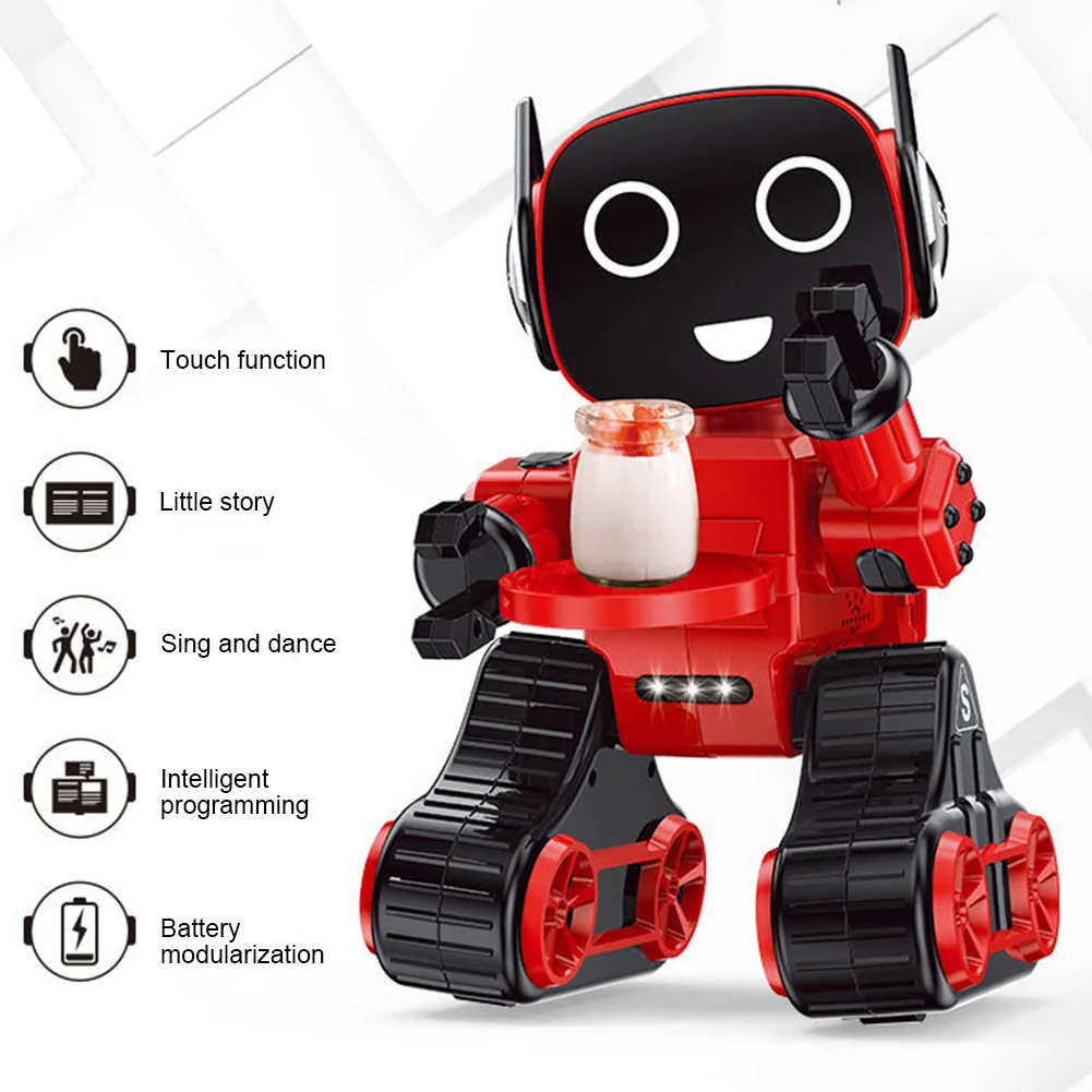 Intelligent Robot Remote Control RC Robot Advisor Coin Bank Electric RC Toy Gift For Children Voice Activated Interactive Child