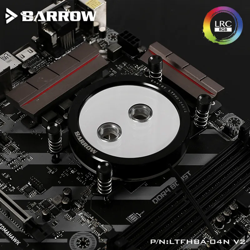 Barrow для процессора RyzenAMD/AM4/AM3 зеркальный водяной блок Extreme LRC RGB v2 акриловая