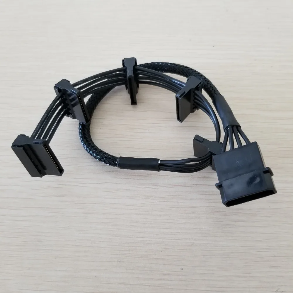 Кабель питания ATX 4Pin IDE Molex для 5 x SATA кабель ATA штекер-гнездо 18AWG 40 см ПК сделай сам |