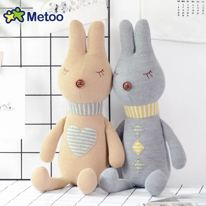 Metoo кукла 42 см кролик детские игрушки для девочек детские Kawaii мягкие плюшевые животные мультфильм день рождения Рождественский подарок
