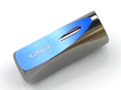 KAWA 2 шт./лот Лидер продаж DIY Рыболовная катушка ручка двойной цвет ручка для Daiwa Shimano Abu катушки рыболовные аксессуары - Цвет: Silver Blue