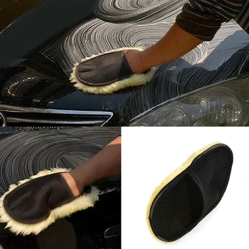 

Replacement Beauty Washing Car Wash Glove Deep Cleaning Tool Clean Cleaner 25*17cm Accessory Super Lambswool Sale