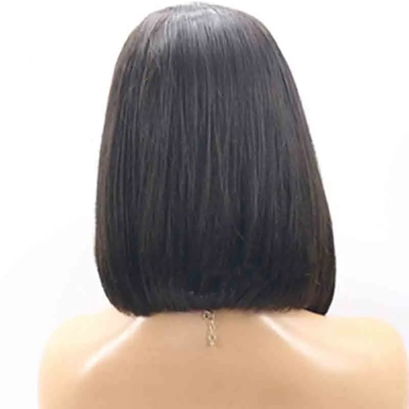 Волосы LUFFYHAIR короткие прямые полностью кружевные натуральные для женщин|Парик из