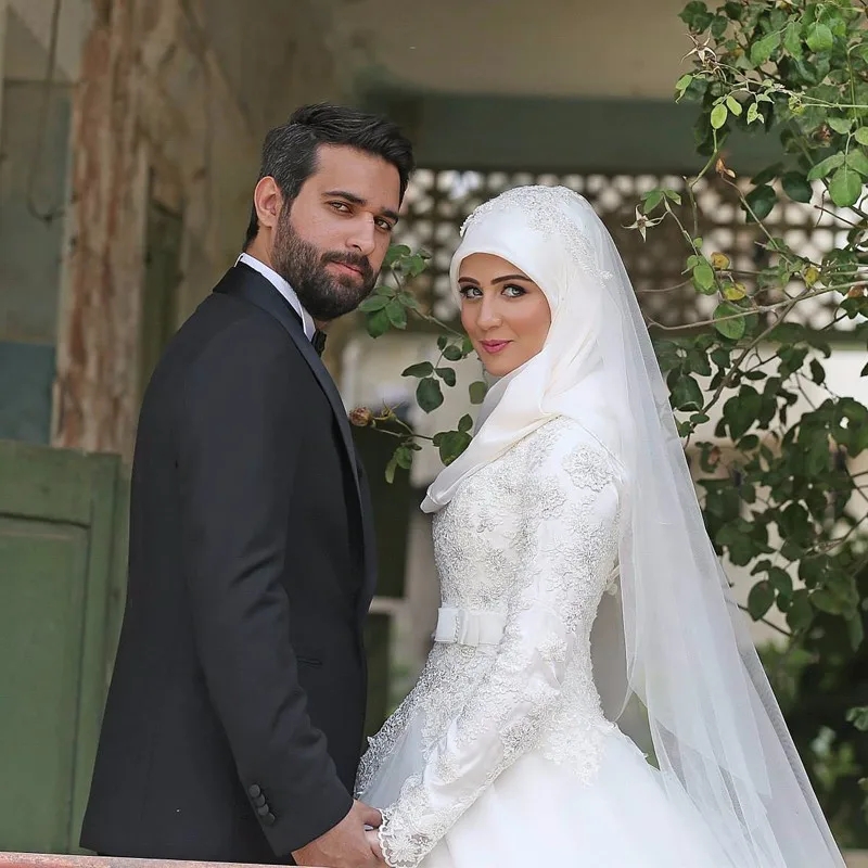 Aliexpress Saudi Arabia Muslim High Neck Wedding Dresses Aliexpress Saudi Arabia Muslim High Neck Wedding Dresses Long Sleeves Lique Lace Modest Bridal 2016 From Reliable Dress Jewellery