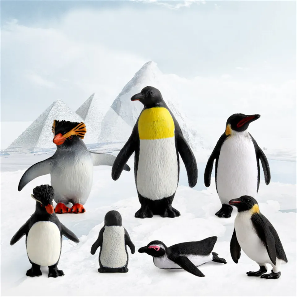 Action Figure Penguin Ocean Animal Model Kids Educational Simulation Models JDS