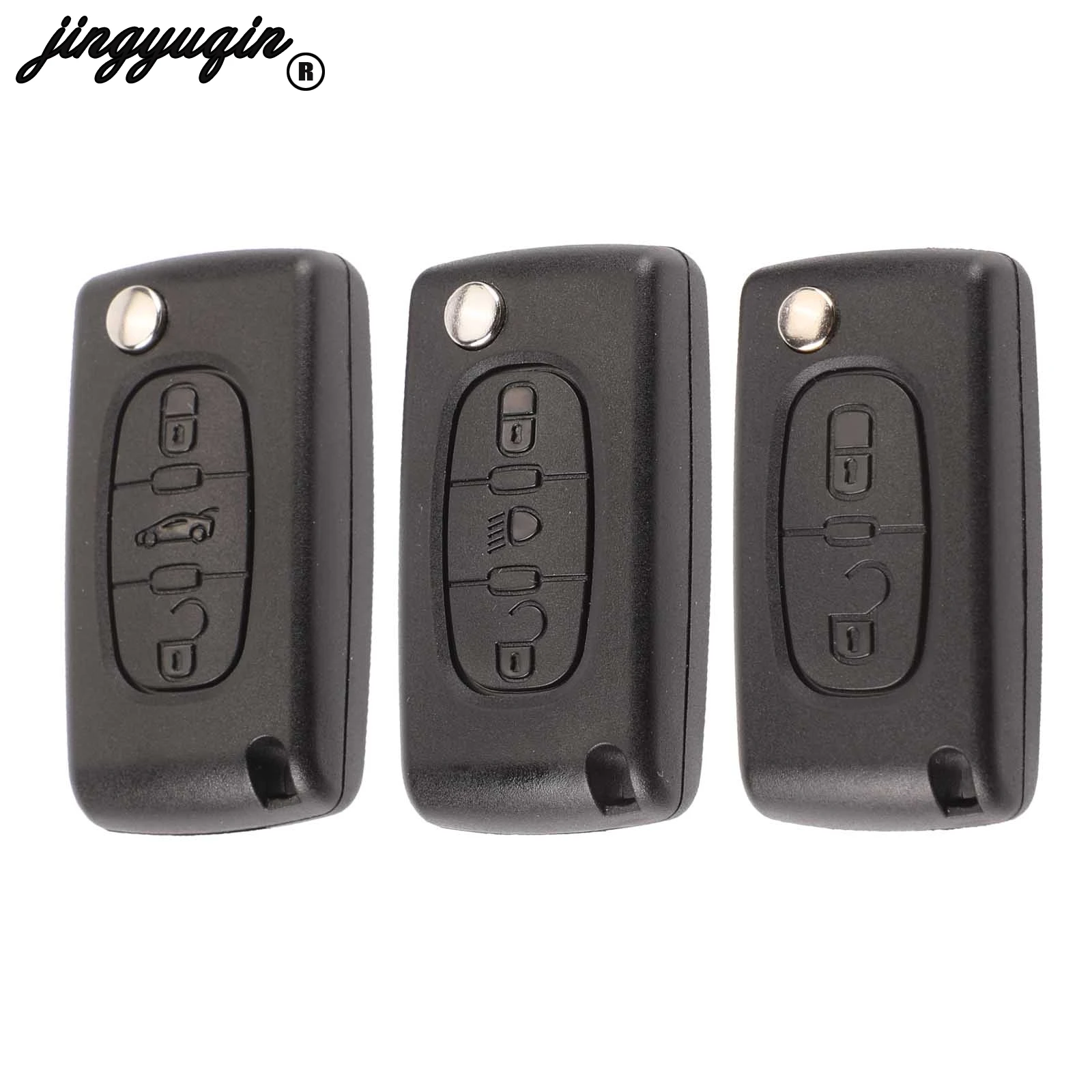 

HCA/VA2 2/3 Buttons Flip Remote Car Key Shell For Peugeot 207 307 407 408 308 for Citroen C2 C3 C4 C5 C6 C8 Xsara Picasso