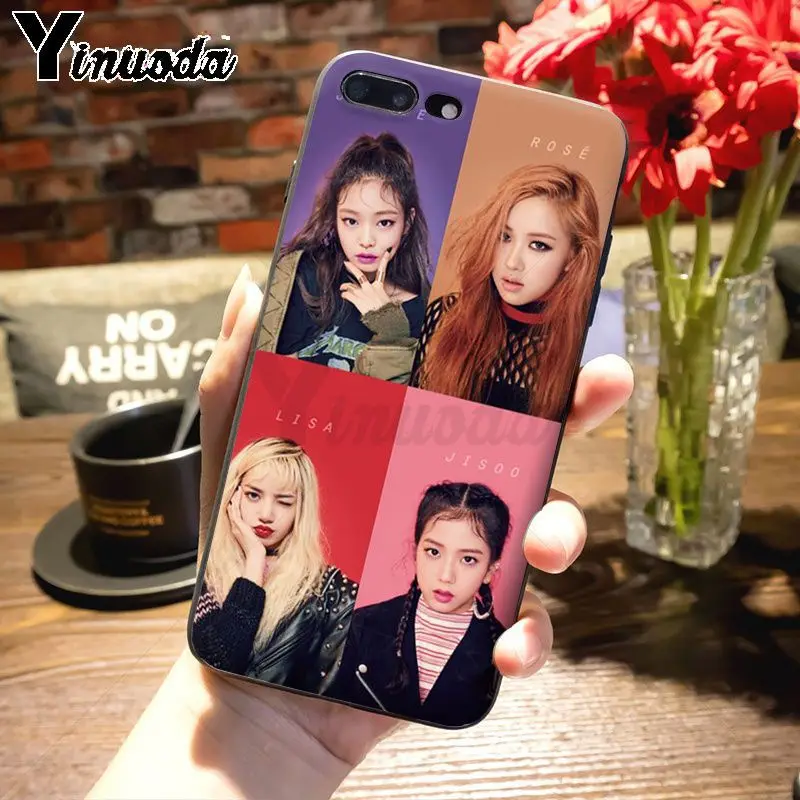 Yinuoda чехол для iphone 11 11pro max funda черный розовый черный k-pop kpop girl group чехол для телефона для iphone 8 7 6 6S Plus X XS MAX XR 5 5S SE 5C Чехол