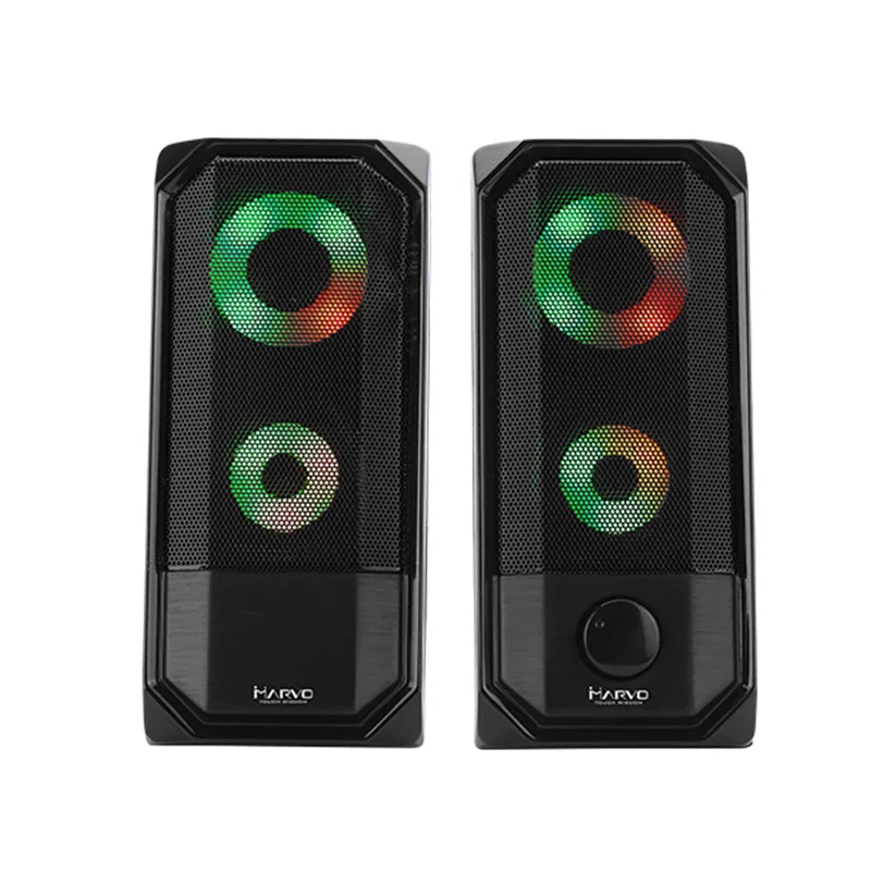 2.0RGB компьютерная колонка с сенсорным управлением световая супер стерео бас