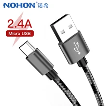 NOHON Fast Charging Sync Cable Micro USB For Samsung Galaxy S7 For Huawei For Xiaomi Redmi Android Phone Lighting Charger Cables