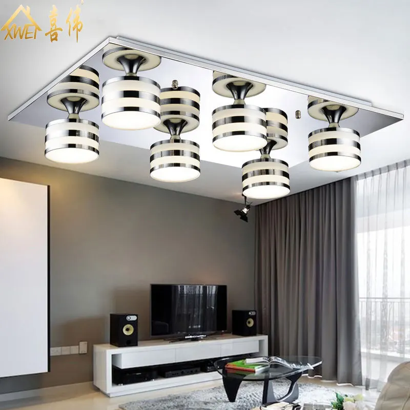 Led lámpara de techo moderna minimalista pasillo dormitorio salón de moda de acrÃlico cuadrada restaurante accesorios.jpg
