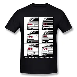 Для мужчин футболки Летний Стиль Мода Swag Для мужчин Лидер продаж FFJ Awesome GTR автомобиля футболка Человек Круглый воротник Sportscar футболка 100%