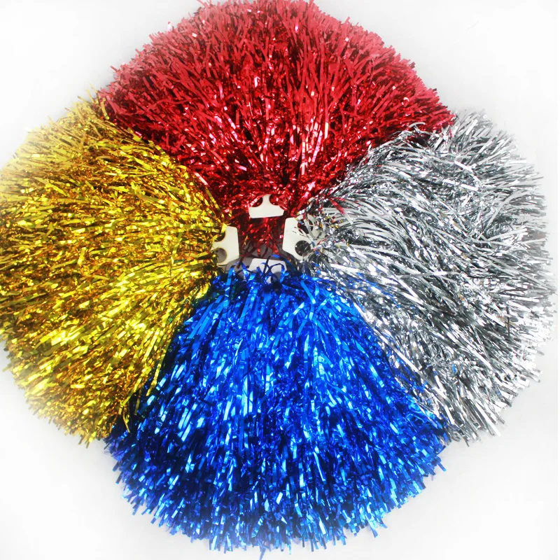 Cheerleader Cheerleading Plastic Flower Ball Pom Poms Outdoor Sports Dance Fancy Dress Night Party Costume Accessory Set Ball
