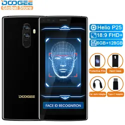 DOOGEE Mix 2 Android 7,1 4060 мАч 5,99 ''fhd + Helio P25 Octa Core 6 ГБ оперативная память ГБ 128 Встроенная смартфон Quad камеры 16,0 Мп