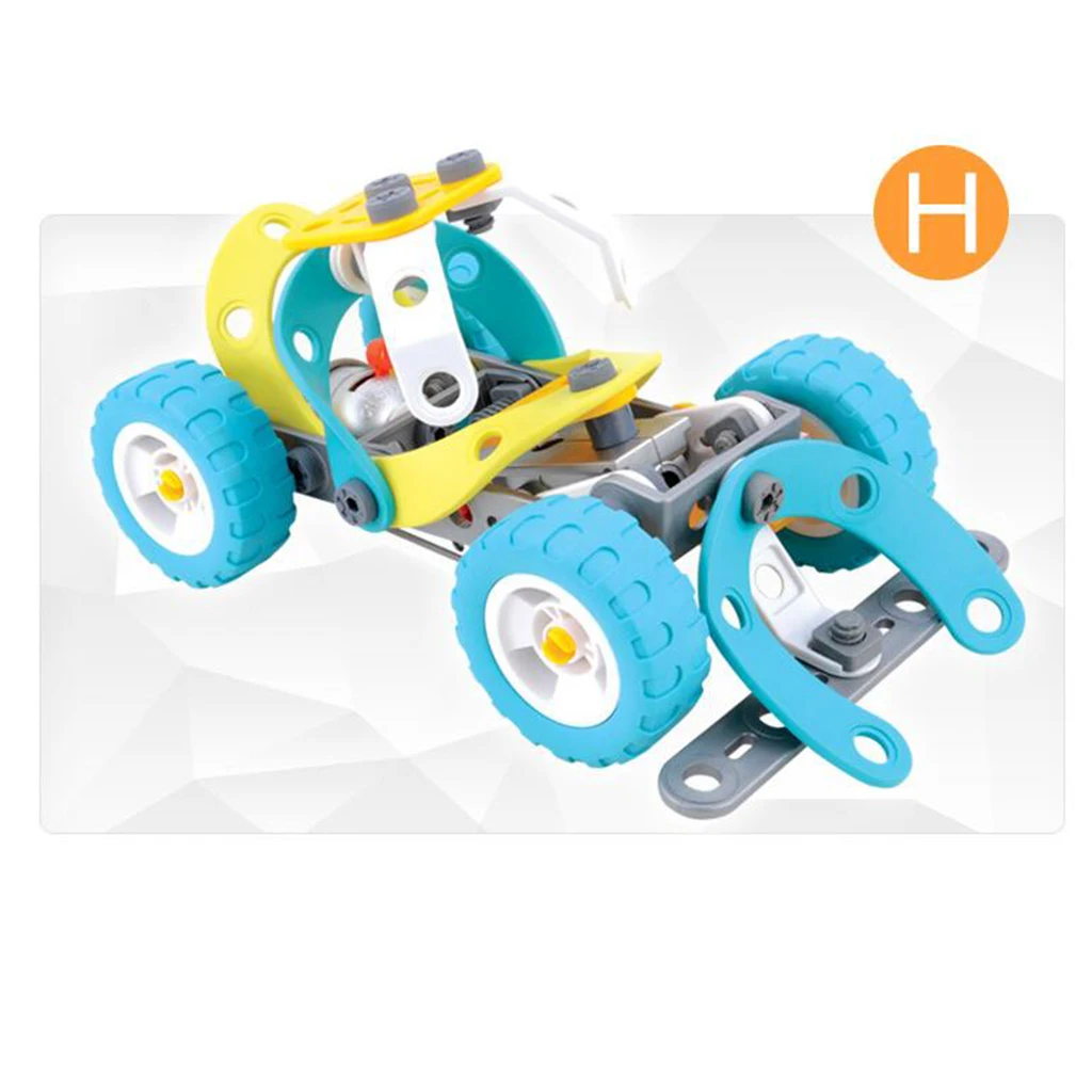 102 шт. DIY собрать 10 в 1 разобрать автомобиль игрушка набор для детей ясельного возраста, пластиковые строительные блоки игрушки