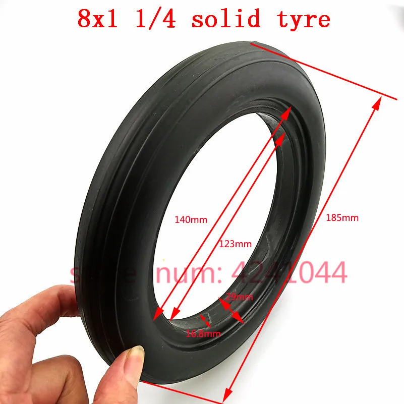 

8x1 1/4 (200x45) Electric scooter solid tyre 8*1 1/4 200*45 non inflation solid tyre 8 inch tyre
