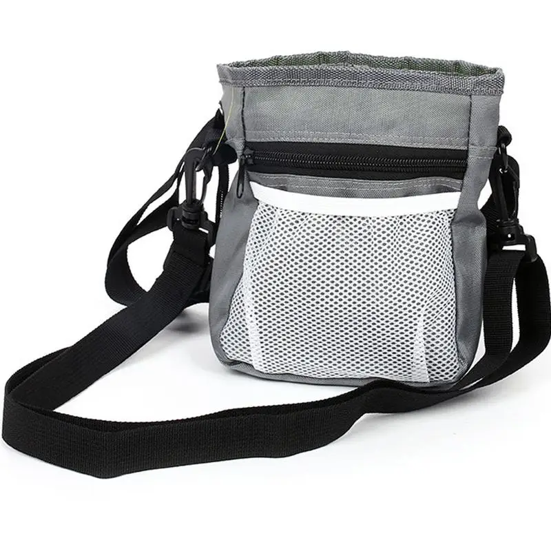 Gray Pet открытый тренировочный мешок для еды собака профессиональная оксфордская ткань карманы для кормления портативные собачьи принадлежности большой емкости сумка - Цвет: Gray