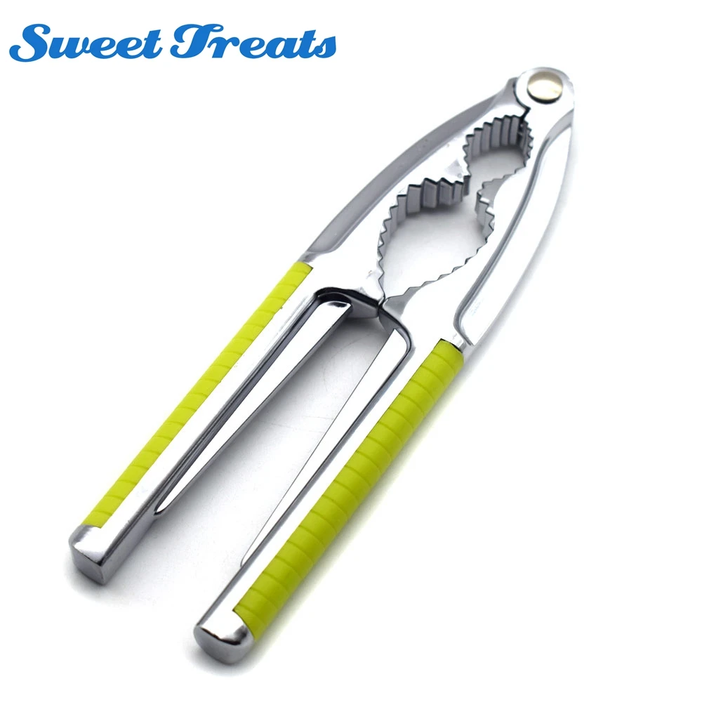 

Sweettreats Multi-Function Nut Cracker Sheller Walnut Cracker Plier Metal Opener Tool Stainless Steel Nutcracker Kitchen Tool