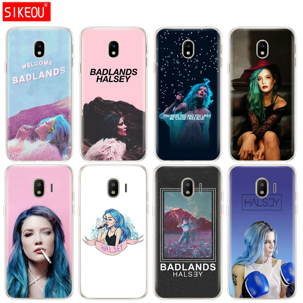 

silicone cover phone case for Samsung Galaxy J3 J5 J7 2017 J330 J530 J730 PRO j2 2018 Halsey Colors Lyrics Badlands