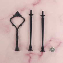 Кекс стенд 82 г подставка для тортов установки 3 уровня черный торт стенд центр ручка