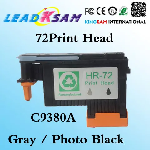 1x подходит для печатающей головки hp72 C9380A серая фоточерная печатающая головка 72